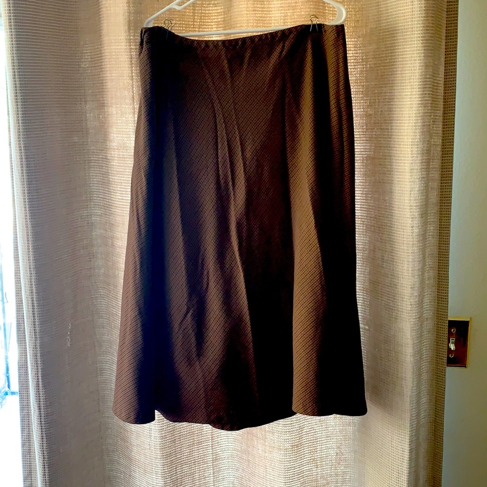 Brown patterned skirt, size 18W